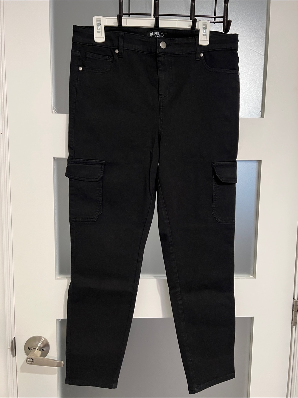 Buffalo David Bitton Black Cargo Jeans for Women